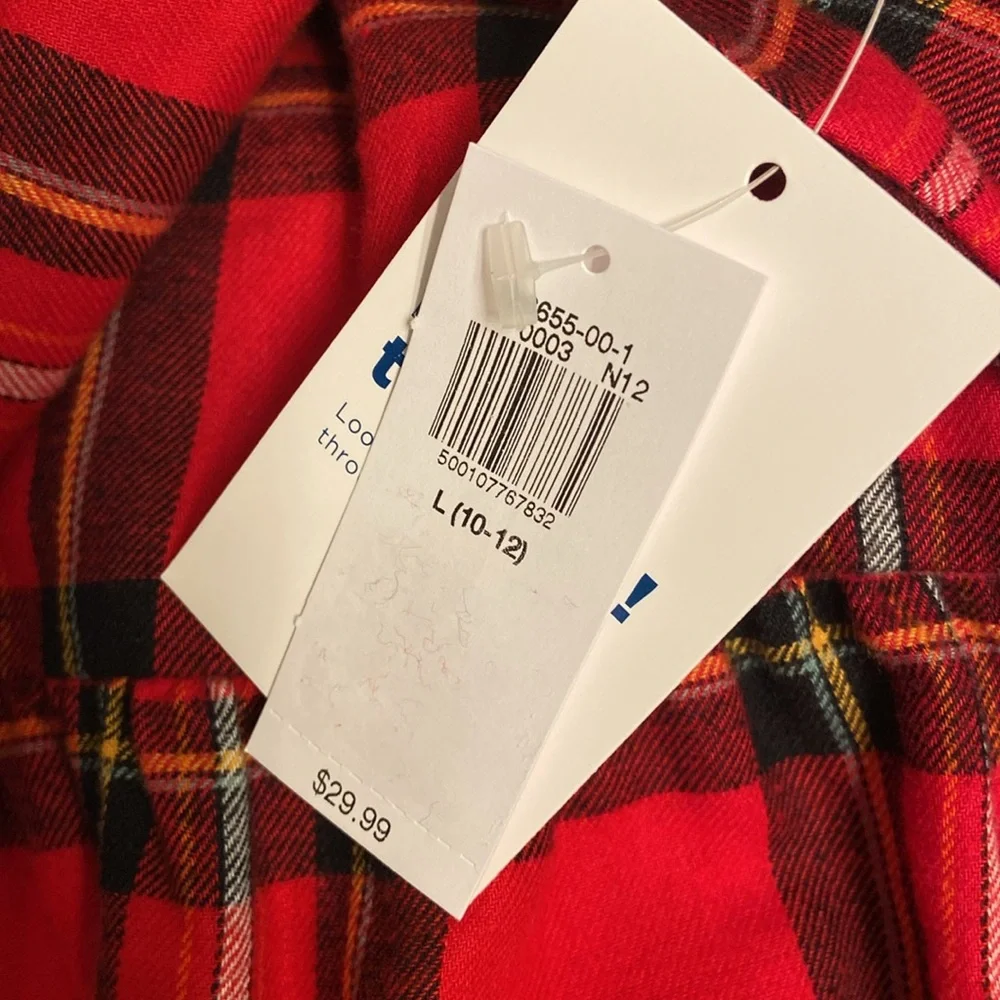 Sweet long sleeve cotton plaid Holiday dress button down collar match the family